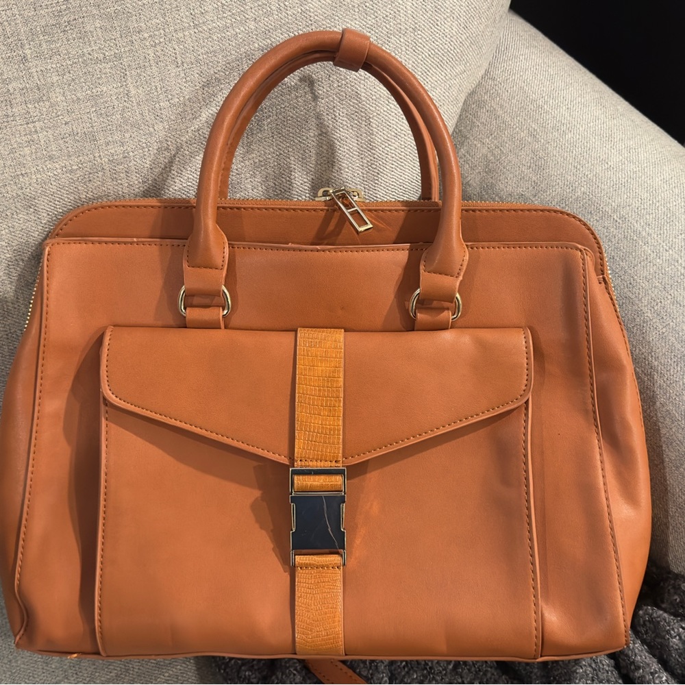ZARA BASIC COLLECTION Caramel Portfolio/ Laptop Bag